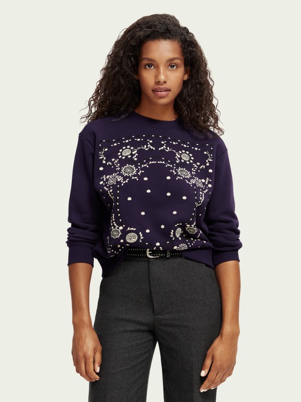 Scotch & Soda Fialová dámská mikina Scotch & Soda