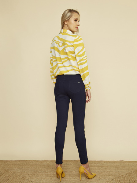ZOOT.lab Tmavě modré dámské skinny fit kalhoty ZOOT.lab Anna 2