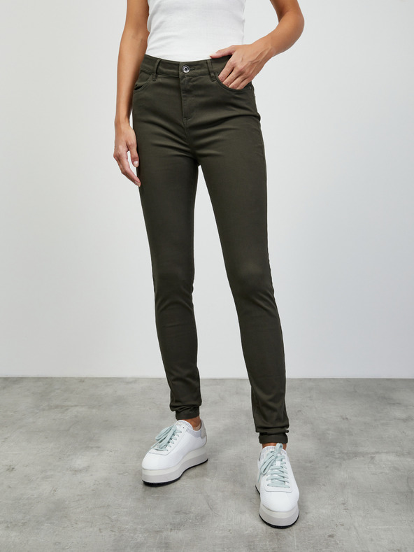 ZOOT.lab Khaki dámské slim fit kalhoty ZOOT.lab Anna