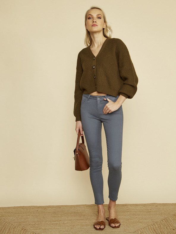 ZOOT.lab Šedé dámské skinny fit kalhoty ZOOT.lab Anna 2