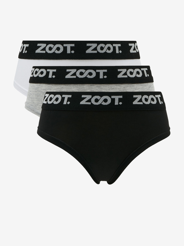 ZOOT.lab Sada tří dámských kalhotek v bílé, šedé a černé barvě ZOOT.lab