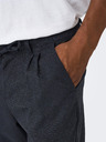 ONLY & SONS Tmavě modré pánské chino kalhoty ONLY & SONS Leo