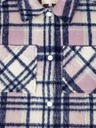 ONLY Modro-růžová holčičí kostkovaná košilová bunda ONLY Lou