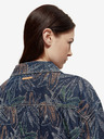 Scotch & Soda Tmavě modrá dámská vzorovaná džínová bunda Scotch & Soda