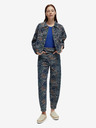Scotch & Soda Tmavě modrá dámská vzorovaná džínová bunda Scotch & Soda