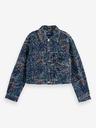Scotch & Soda Tmavě modrá dámská vzorovaná džínová bunda Scotch & Soda