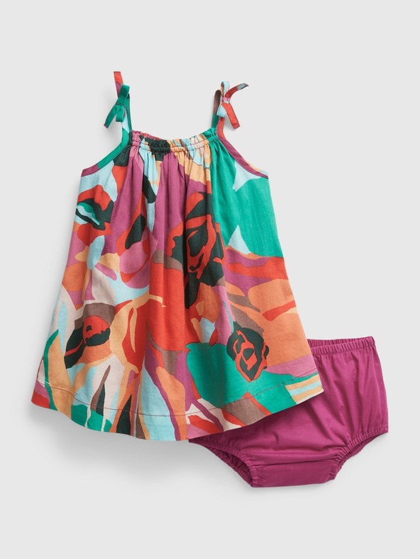 GAP Baby barevné bavlněné šaty set GAP