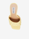 Steve Madden Světle žluté dámské pantofle na vysokém podpatku Steve Madden Signify