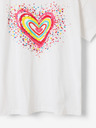Desigual Bílé holčičí tričko Desigual Heart