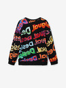 Desigual Černá dětská vzorovaná mikina Desigual Sweat Xocolat