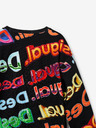 Desigual Černá dětská vzorovaná mikina Desigual Sweat Xocolat