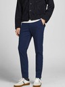 Jack & Jones Tmavě modré slim fit kalhoty Jack & Jones Stollie