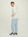 Jack & Jones Světle šedá žíhaná mikina s kapucí Jack & Jones Star