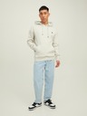 Jack & Jones Světle šedá žíhaná mikina s kapucí Jack & Jones Star