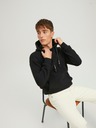 Jack & Jones Černá mikina s kapucí Jack & Jones Eking