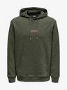 ONLY & SONS Khaki mikina s kapucí ONLY & SONS Elon