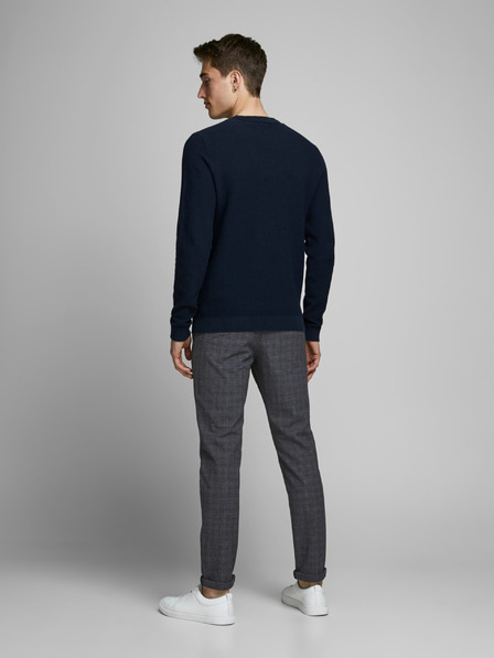 Jack & Jones Šedé vzorované kalhoty Jack & Jones Marco