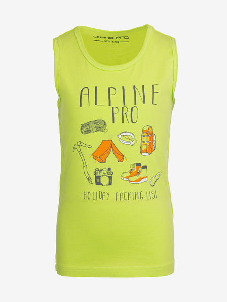 ALPINE PRO Zelené dětské tričko ALPINE PRO ONOLO