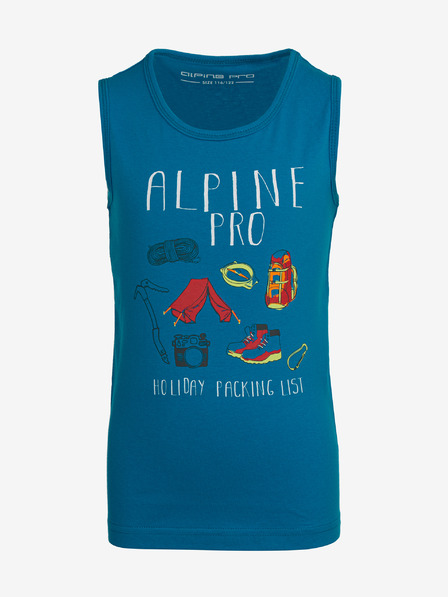ALPINE PRO Modré dětské tričko ALPINE PRO ONOLO