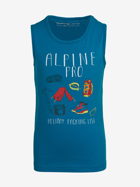 ALPINE PRO Modré dětské tričko ALPINE PRO ONOLO