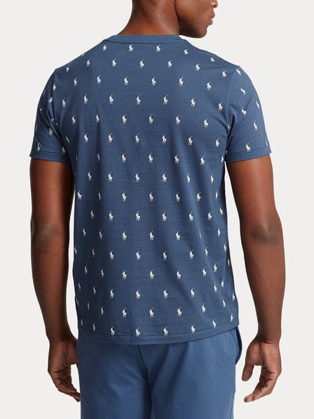 Polo Ralph Lauren Modré pánské vzorované tričko na spaní POLO Ralph Lauren