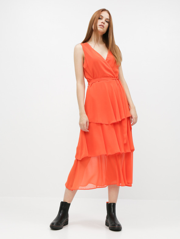 Dorothy Perkins Oranžové midišaty Dorothy Perkins