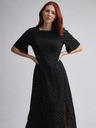 Dorothy Perkins Černé puntíkované midišaty Dorothy Perkins