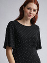 Dorothy Perkins Černé puntíkované midišaty Dorothy Perkins