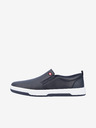 Rieker Tmavě modré pánské kožené slip on tenisky Rieker