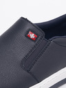 Rieker Tmavě modré pánské kožené slip on tenisky Rieker