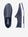 Rieker Tmavě modré pánské kožené slip on tenisky Rieker
