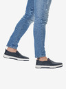 Rieker Tmavě modré pánské kožené slip on tenisky Rieker