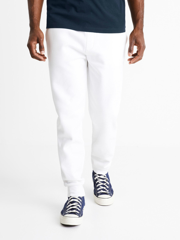 Celio Bílé tepláky jogging Celio Vojoggie