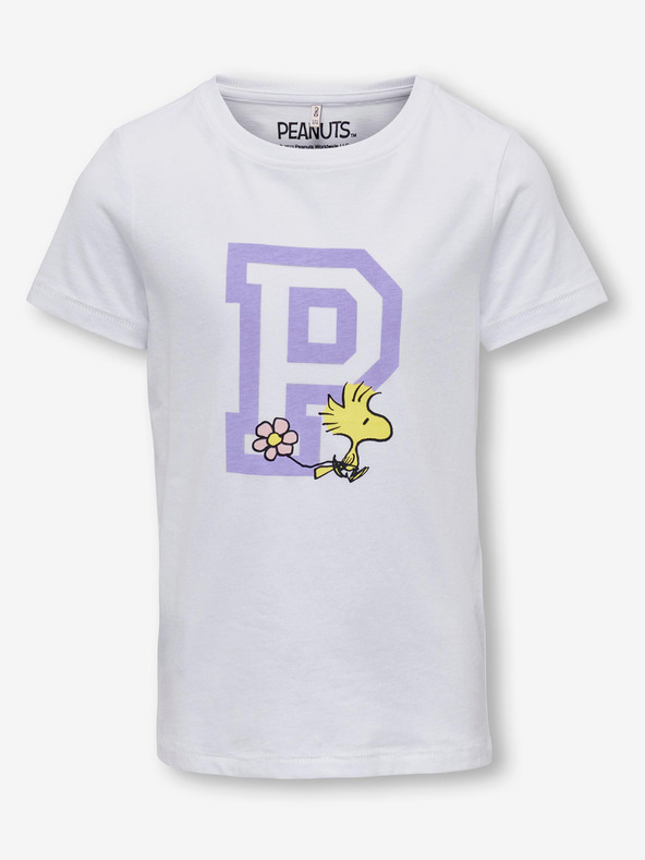 ONLY Bílé holčičí tričko ONLY Peanuts