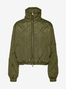 Noisy May Khaki dámský prošívaný bomber s límcem Noisy May Ziggy