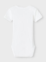 name it Sada tří holčičích body v bílé a růžové barvě name it Body