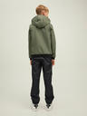 Jack & Jones Khaki klučičí lehká bunda s kapucí Jack & Jones Classic Waffle