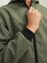 Jack & Jones Khaki klučičí lehká bunda s kapucí Jack & Jones Classic Waffle