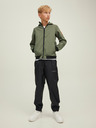 Jack & Jones Khaki klučičí lehká bunda s kapucí Jack & Jones Classic Waffle