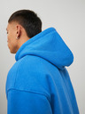 Jack & Jones Modrá pánská basic mikina s kapucí Jack & Jones Star