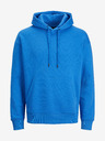 Jack & Jones Modrá pánská basic mikina s kapucí Jack & Jones Star
