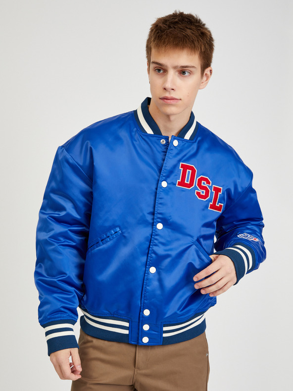 Diesel Modrý pánský bomber Diesel