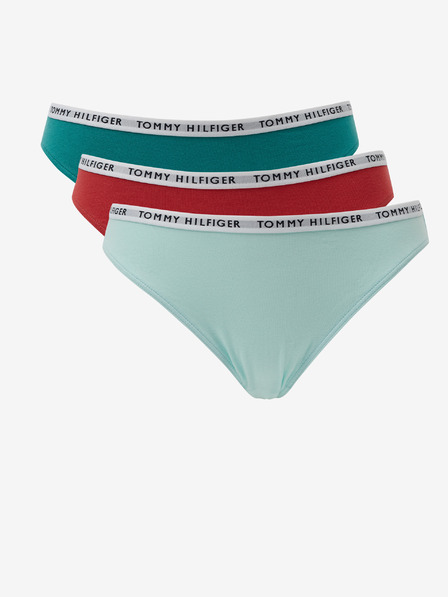 Tommy Hilfiger Underwear Sada tří kalhotek ve světle modré, červené a zelené barvě  Tommy Hilfiger Underwear
