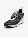 Michael Kors Černé dámské kožené tenisky na klínku Michael Kors Maven Slip On Trainer