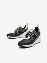 Michael Kors Černé dámské kožené tenisky na klínku Michael Kors Maven Slip On Trainer