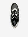 Michael Kors Černé dámské kožené tenisky na klínku Michael Kors Maven Slip On Trainer