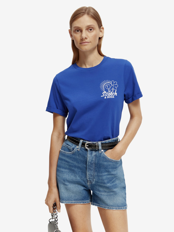 Scotch & Soda Modré dámské tričko Scotch & Soda