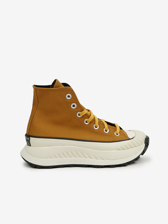 Converse Hořčicové kotníkové tenisky na platformě Converse Chuck 70 AT CX