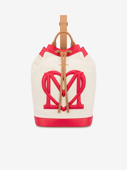 Love Moschino Červeno-béžový dámský vak Love Moschino