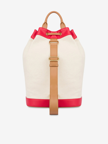 Love Moschino Červeno-béžový dámský vak Love Moschino